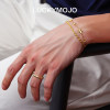 Niche old money style gold rings for men and women