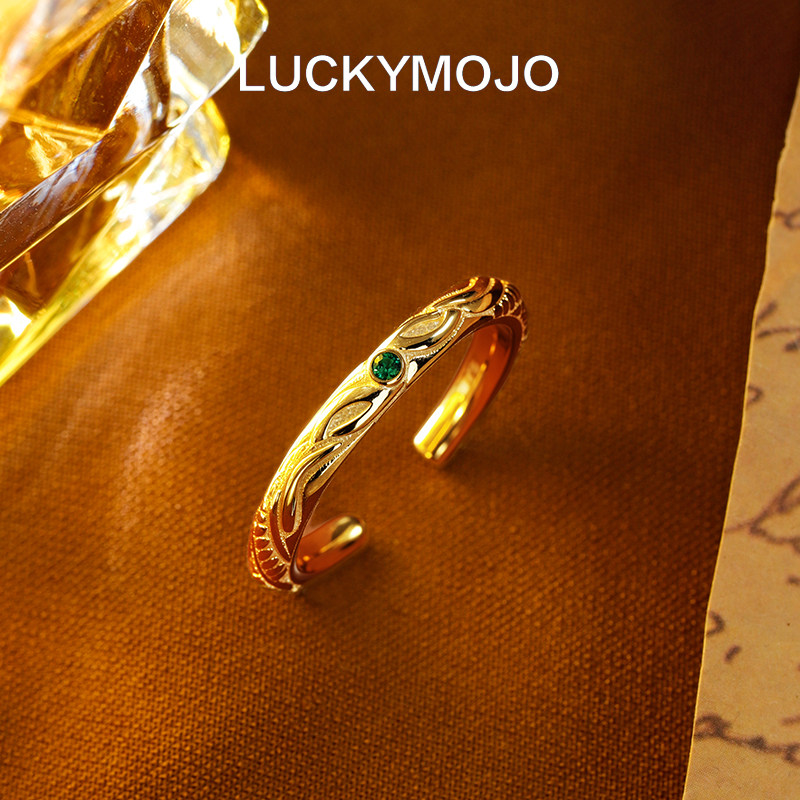 Niche old money style gold rings for men and women