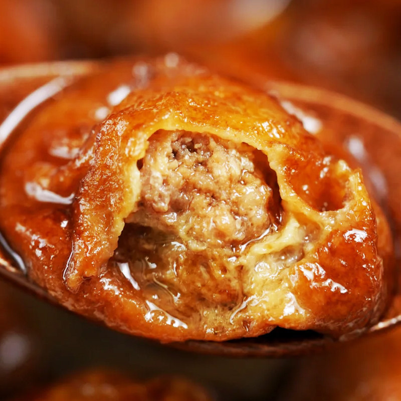 萌佳萌老上海特产红烧油面筋塞肉开袋即食熟食猪肉美食油面筋酿肉,淘宝优惠券,粉丝福利购,淘宝优惠卷