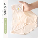 Трусы, шелковые антибактериальные тонкие хлопковые штаны для беременных, большой размер