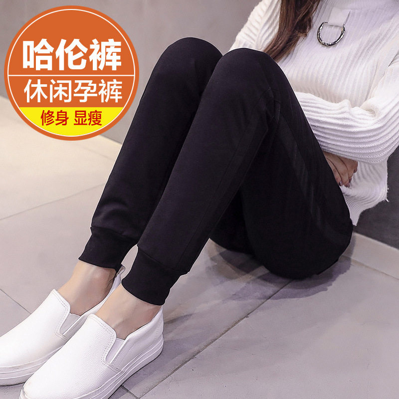 春秋季外穿新款时尚潮妈孕妇裤子 西瓜妈妈美孕孕妇打底裤