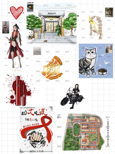 约稿代画手绘设计来图定制卡通图案动漫形象LOGO加急配饰背景补拍 - 图2