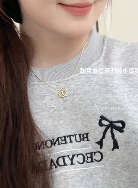 CuteDouu面包脑袋ins小众项链女