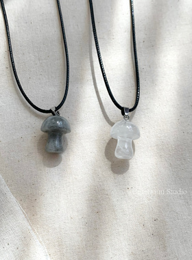 CuteDouu森林蘑菇百搭毛衣链