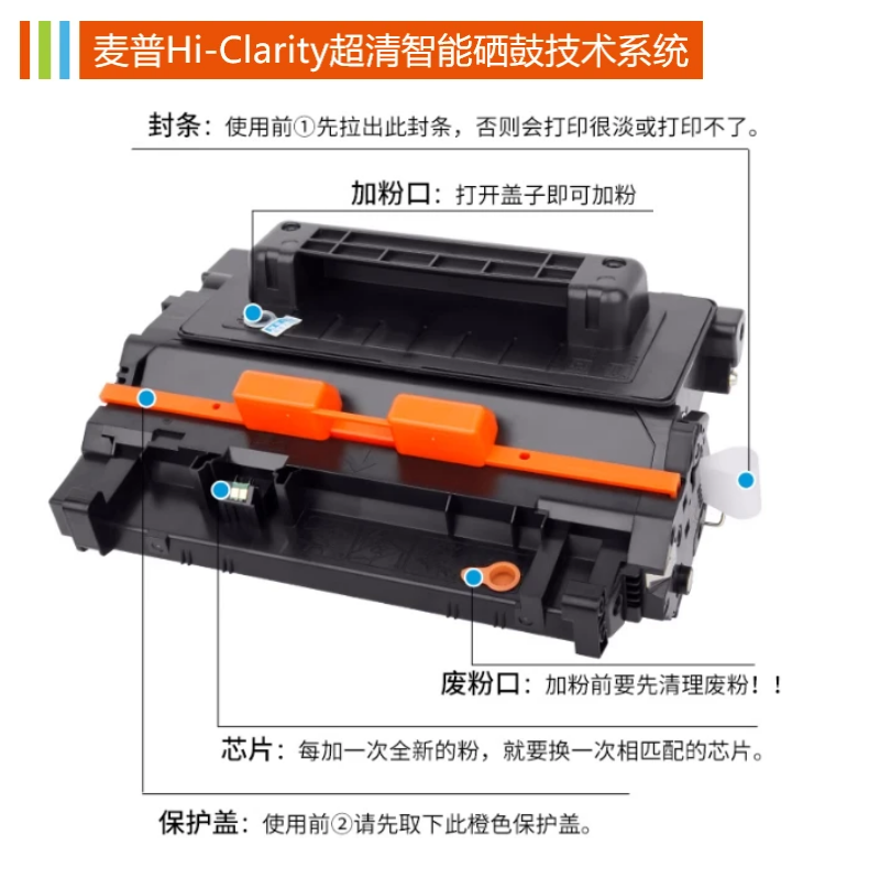 麦普适用惠普LaserJet600 M602n/dn/x硒鼓HP90A粉盒CE390A墨盒M601 603打印机碳粉Enterprise M4555f/h墨粉盒 - 图1