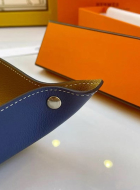 马头镂空置物盘杂物盒轻奢风项链手镯首饰钥匙皮革收纳盘直播跨境