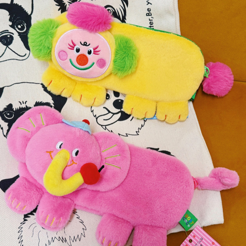 Uodycoco plush pencil bag cute cartoon stationery