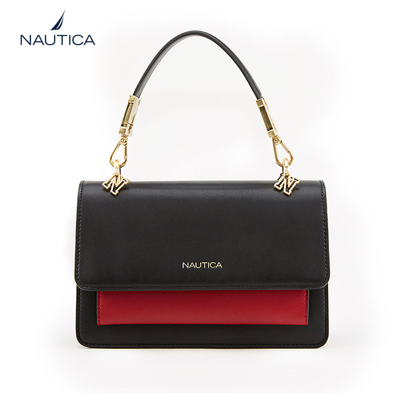 nautica /诺帝卡方形翻盖女风琴包 nautica箱包女士包袋