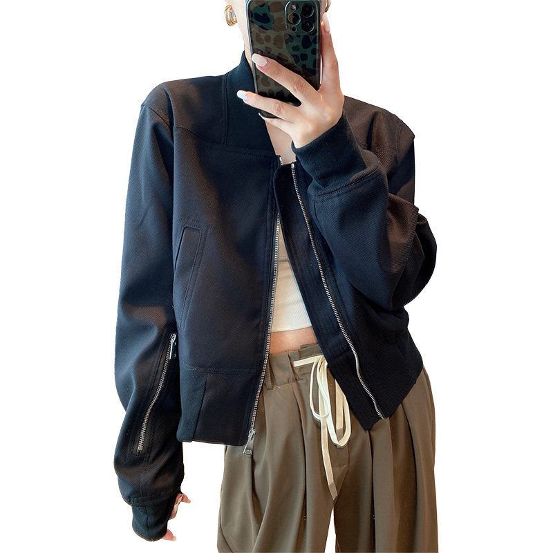 短款棒球服女早春秋2022新款夹克 紫陌悠短外套