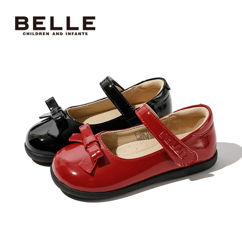 百丽童鞋女童黑色皮鞋春季新款儿童学生演出鞋小童公主鞋时尚单鞋,淘宝优惠券,粉丝福利购,淘宝优惠卷