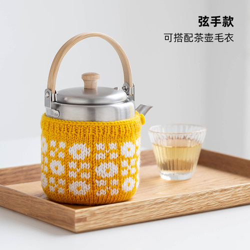 日本进口相泽工房Aizawa304不锈钢功夫茶壶家用手作迷你茶具400ml - 图3