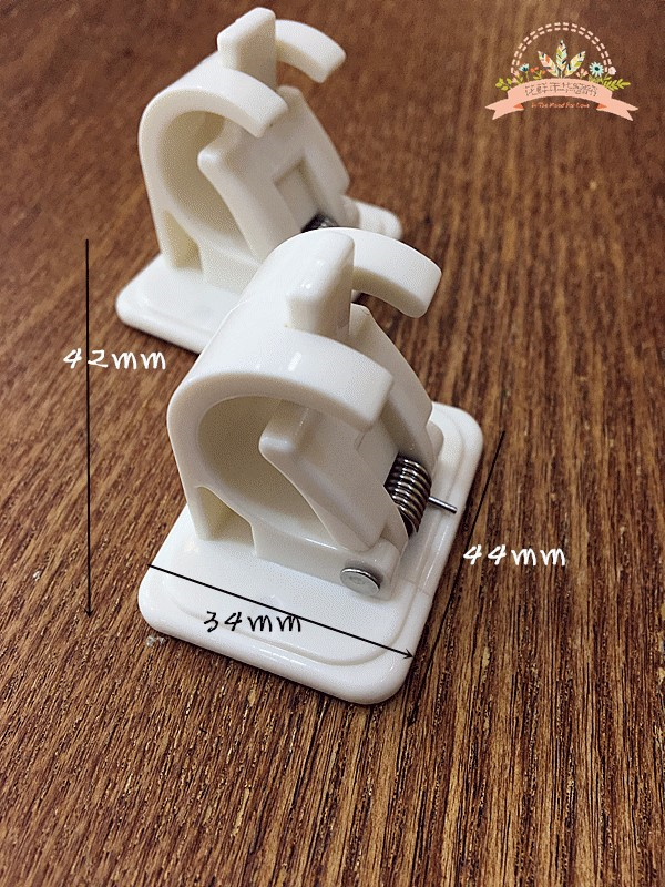 白色透明粘贴门帘杆固定支架窗帘杆挂架配件帘杆伴侣免打孔粘钩