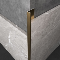 Patron Penthouse SIDE STRIP TILES ANTICOLLISION PROTECTION STRIP BLACK FLOOR COVERED EDGE SEALED EDGE CLOSED TRIM STRIP ALUMINIUM ALLOY METAL STRIPS