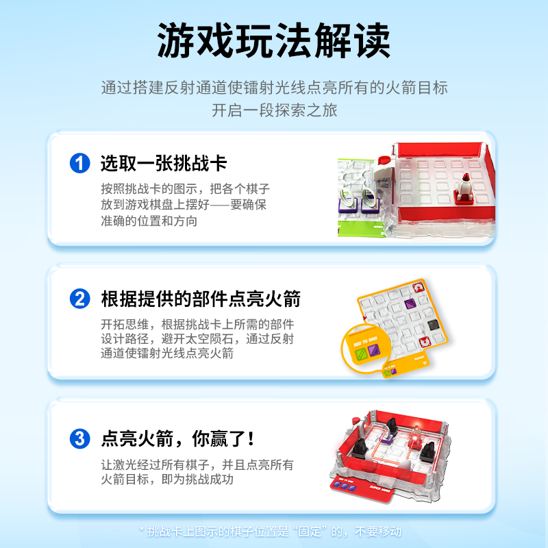 ThinkFun镭射迷宫物理激光桌游智力棋高智商儿童6岁+益智游戏玩具