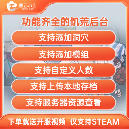 STEAM饥荒云服务器出租轻量级服务器流畅不卡图云饥荒