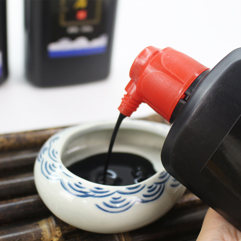 御乾墨房墨汁 书法专用大瓶小瓶毛笔字练习用成人初学者学生专用国画墨液大容量1000g2000g大桶装练字墨水,淘宝优惠券,粉丝福利购,淘宝优惠卷