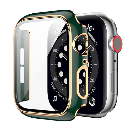 适用苹果s7手表iwatch8保护壳膜一体s8保护套apple watch8/se/5/4/3/7/6代防水壳全屏保护膜s6/s5/s9智能配件-图3