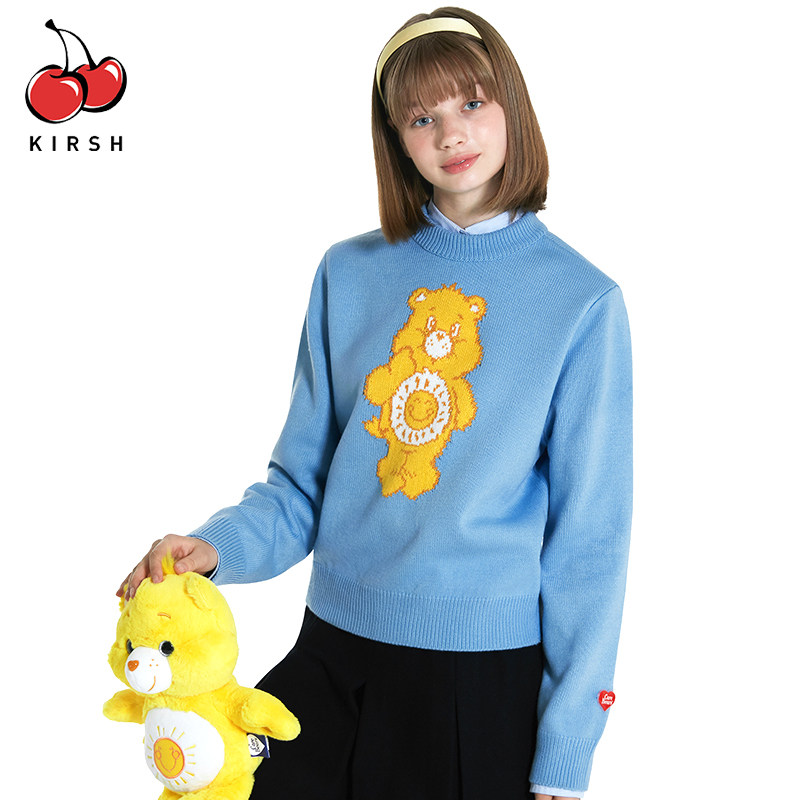 kirsh20年秋冬郑多玹同款樱桃毛衣 kirsh海外毛衣