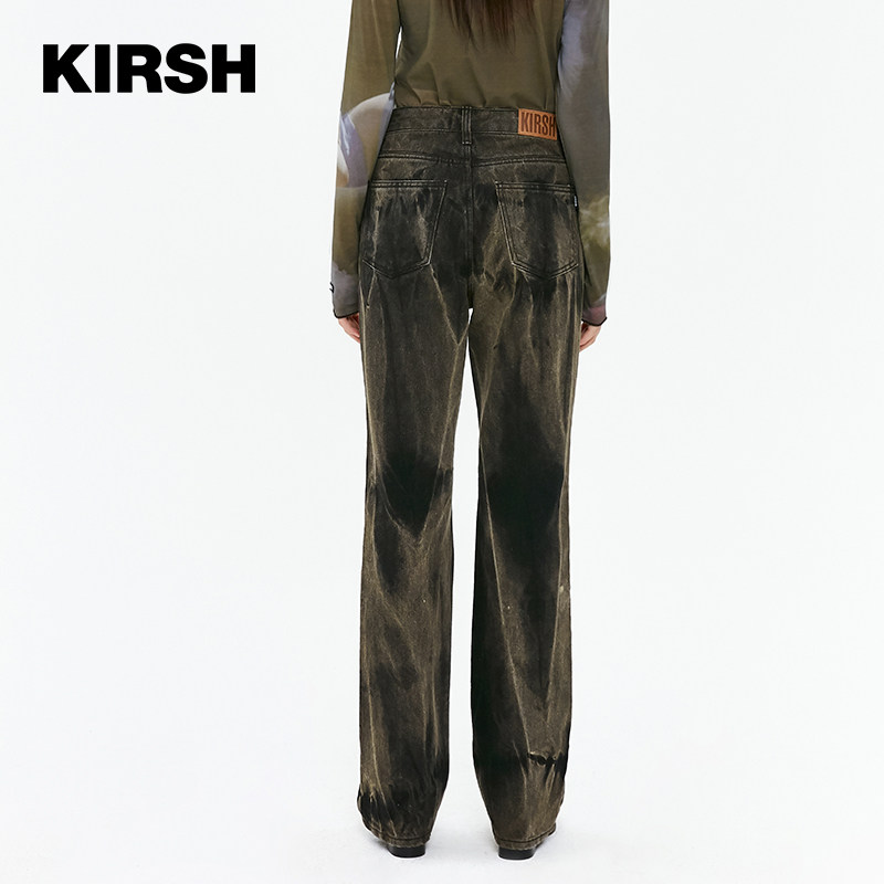 kirsh2020年秋冬新款大樱桃牛仔裤 kirsh海外休闲裤