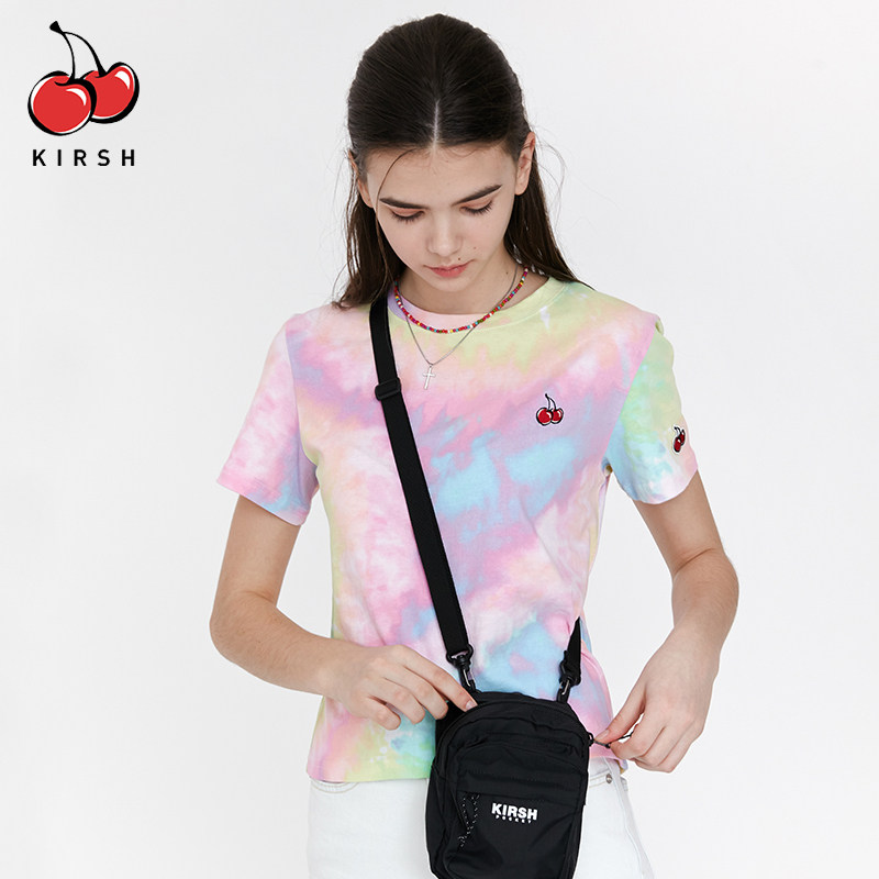 kirsh大樱桃渐变色短袖圆领风t恤 kirsh海外T恤