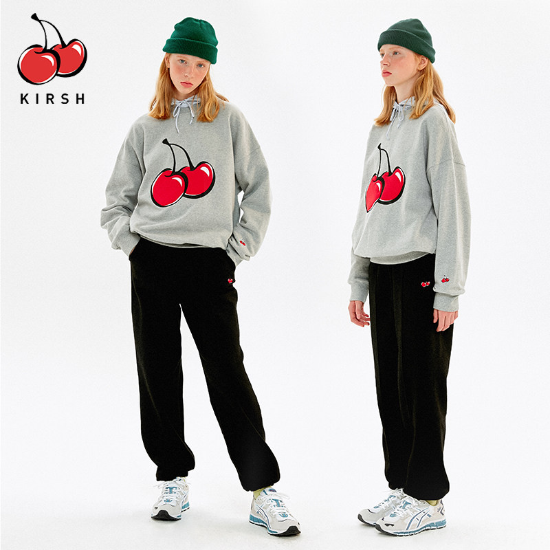 kirsh2020秋冬新款大樱桃棉运动裤 kirsh海外休闲裤