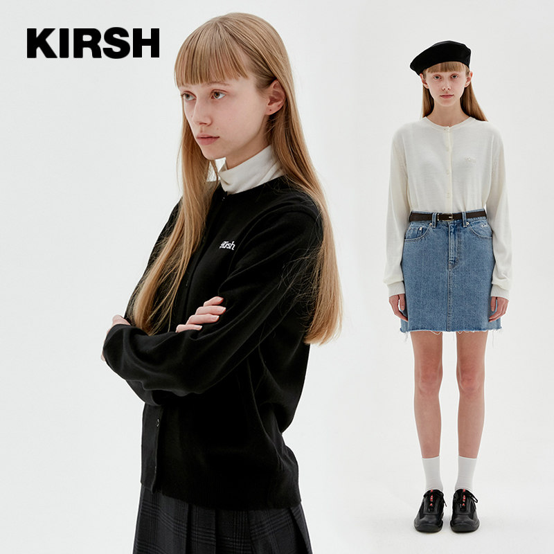 kirsh20年秋冬大樱桃针织外套开衫 kirsh海外毛针织衫
