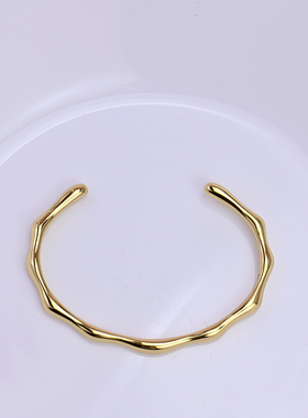 个性简约气质百搭高级感开口手镯