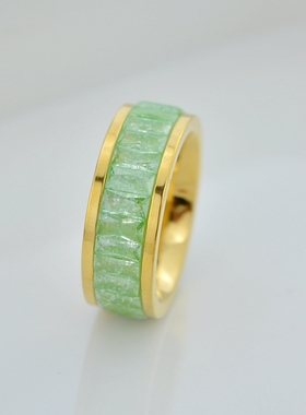 小红人ins街拍冰花锆石戒指现货