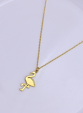 金属风小鸟小动物设计感高级项链