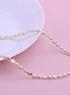 女天然巴洛克淡水珍珠转运珠项链