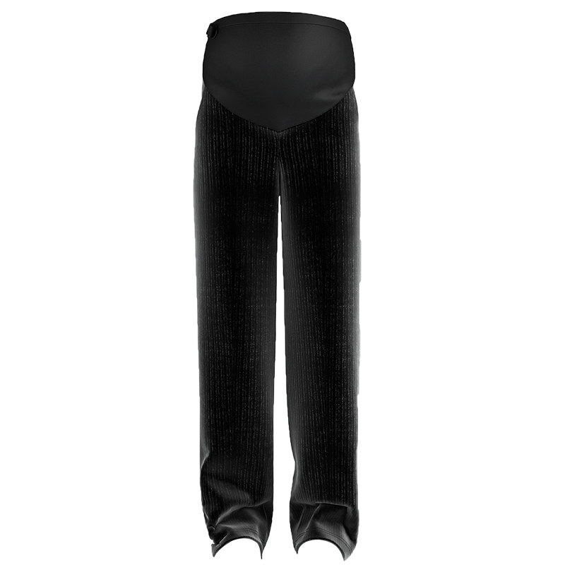 孕度灯芯绒孕妇阔腿裤2020宽松裤子 yumduvm孕度孕妇阔腿裤