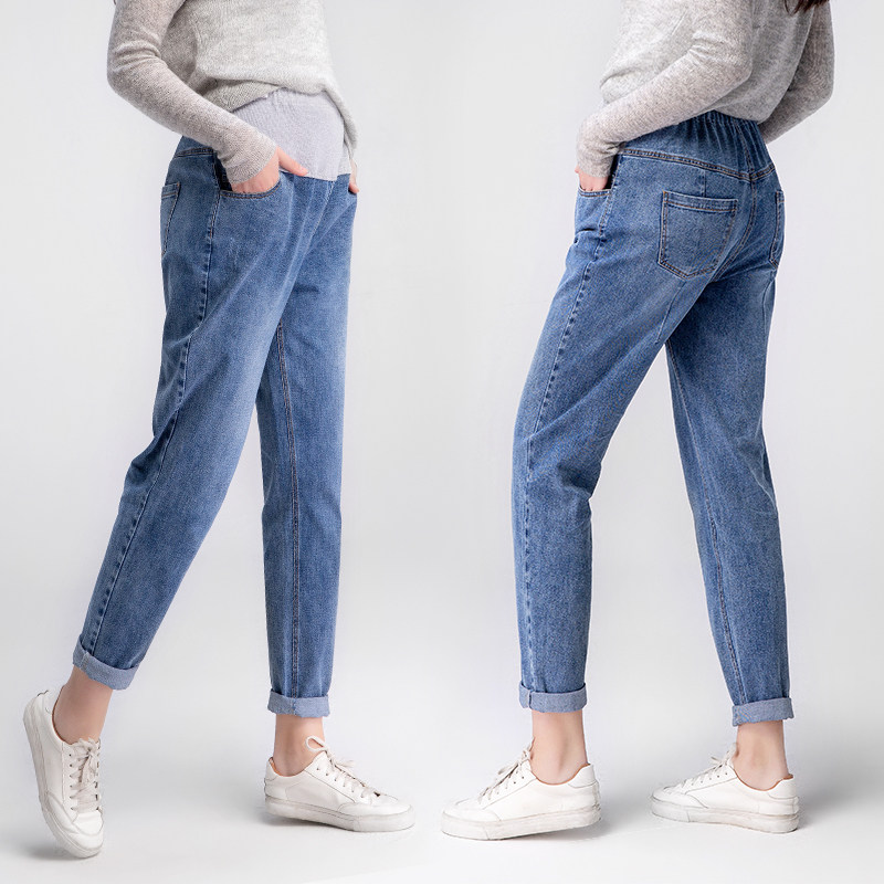 孕度孕早期孕妇夏季宽松牛仔裤 yumduvm孕度孕妇直筒裤