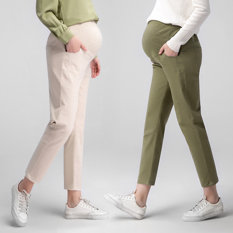 孕度轻奢老爹2020秋季新品休闲裤 yumduvm孕度孕妇直筒裤