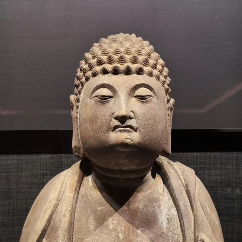 无所谓佛立体冰箱贴河北邯郸博物馆显眼包唐代石雕树脂礼品文创