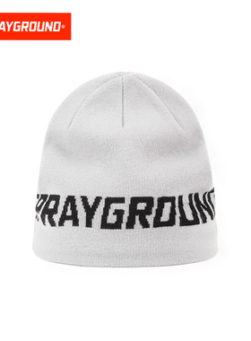 SprayGround字母印花冬季帽子男针织帽堆堆帽大头围冷帽包头保暖