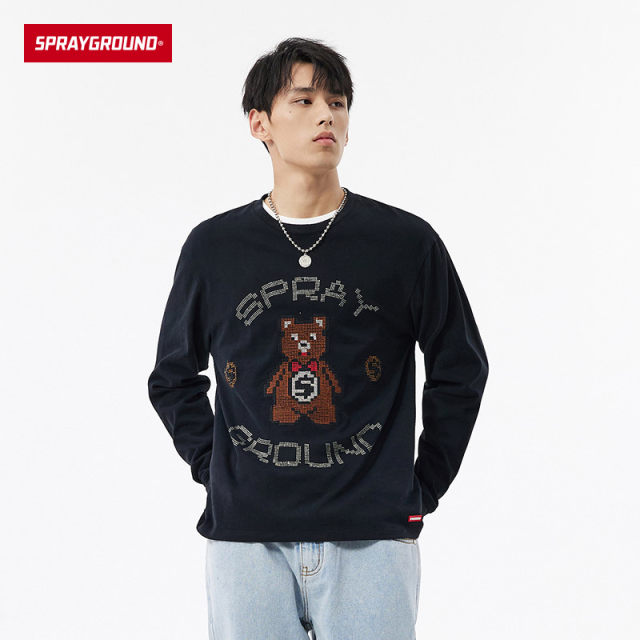 SG street trend hot diamond printed T-shirt