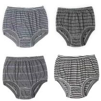 Middle aged dads mothers underwear big code cotton streaks triangular pants quality increase overweight elderly shorts high waist