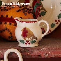 Emma Bridgewate Milk Jug Ceramic Os Afternoon Tea Coffee Tableware Seasoning Pot Christmas Happy Series
