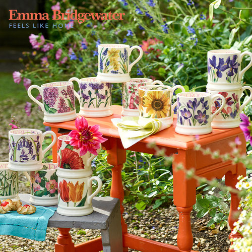 Emma Bridgewater鸢尾蓝马克杯子陶瓷餐具餐盘emmabrigewater英国 - 图1
