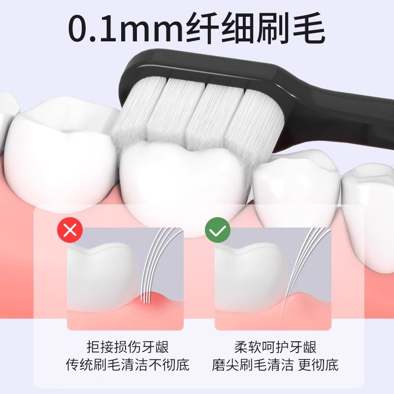 日本进口万根细毛牙刷男女士牙龈敏感专用软毛成人超软情侣高颜值,淘宝优惠券,粉丝福利购,淘宝优惠卷