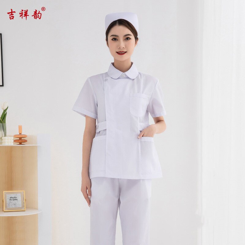 护士服分体套装男女长袖修身口腔牙科药店导医短袖美容医院工作服_虎窝淘