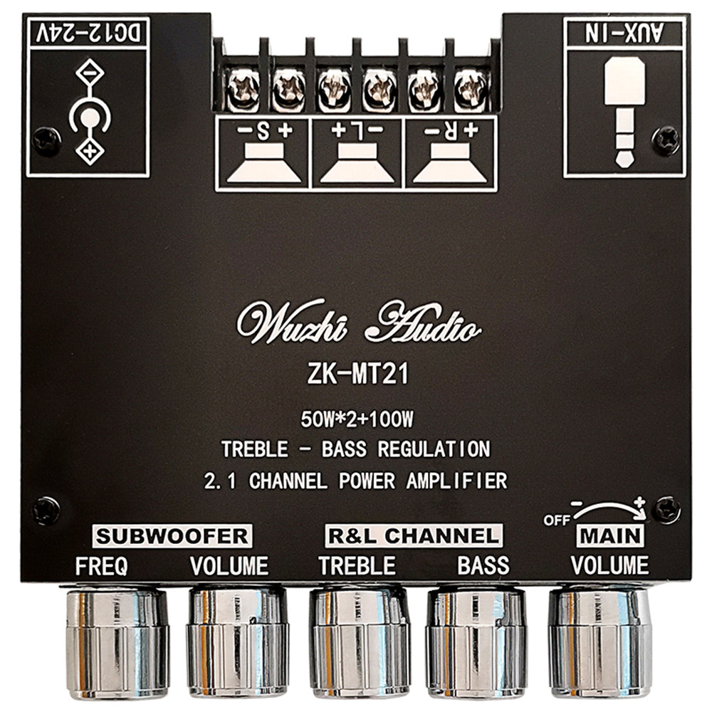MT21蓝牙5.0数字功放模块2.1声道高低音调超重低音炮大功率100W,淘宝优惠券,粉丝福利购,淘宝优惠卷