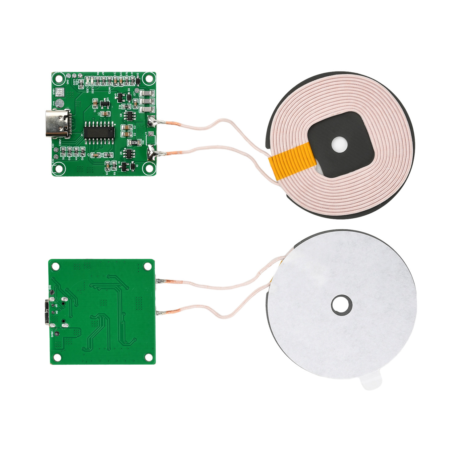 隔空10MM长距离15W无线充手机充电器模块大线圈发射端快充Type C,淘宝优惠券,粉丝福利购,淘宝优惠卷