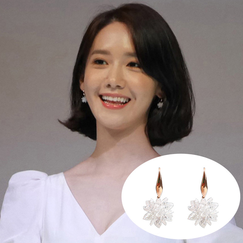 get me bling冰花允儿同款雪花耳坠 欧派亿奢汇海外耳环