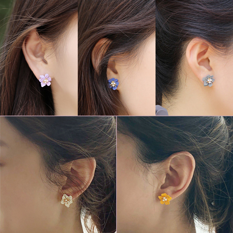 get me bling款立体花瓣简约耳钉 GetMeBling海外耳钉