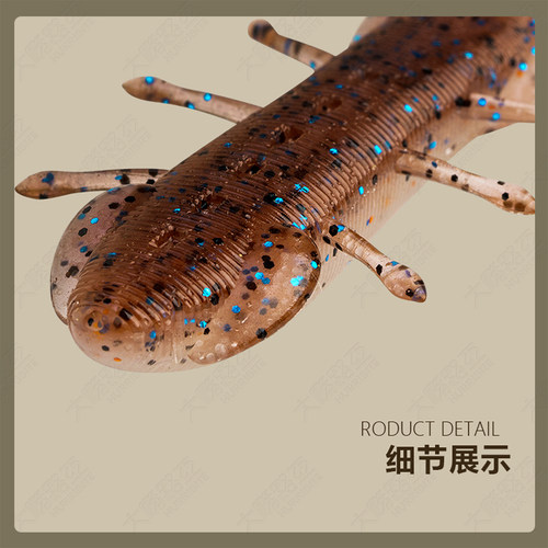 鸦语飞鼠飞薯沉水土豆黑坑精细竞技鲈鱼鳜鱼无铅插铅钓组虾味软饵 - 图1