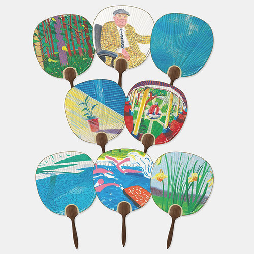 HOWstore 大卫霍克尼David Hockney东京都现代美术馆展览周边团扇 - 图3
