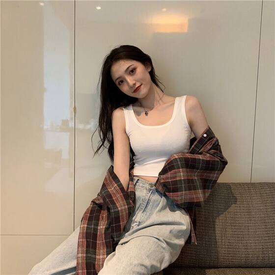 European and American small vest bottoming sleeveless suspender women's summer outerwear