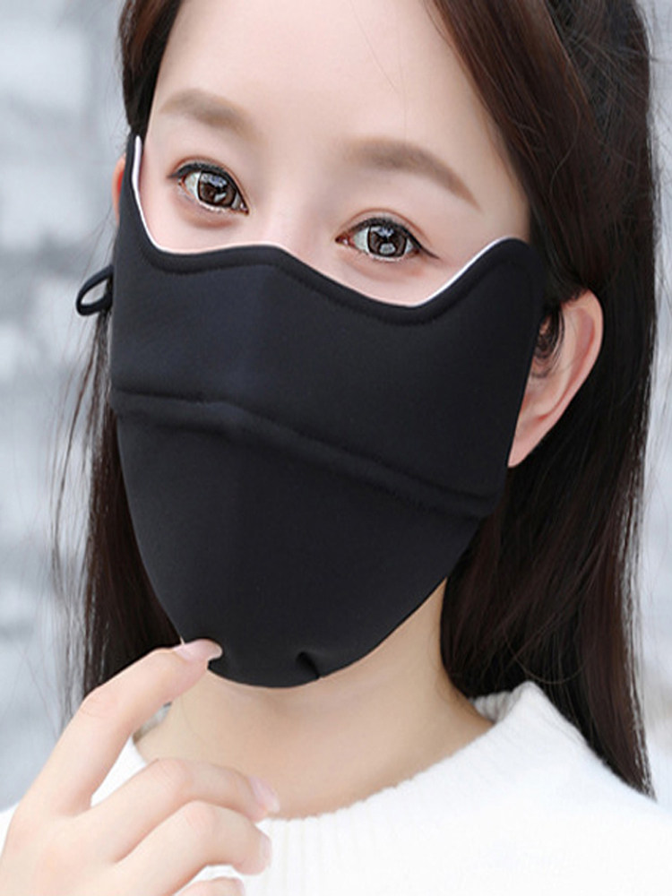 冬天口罩女式秋冬季保暖棉口罩3d立体护眼角防风加厚挡风面罩防寒