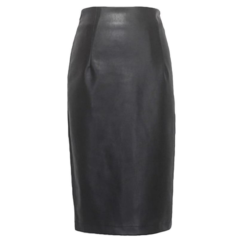 秋冬修身高腰显瘦黑色气质半身裙 金雨薇半身裙